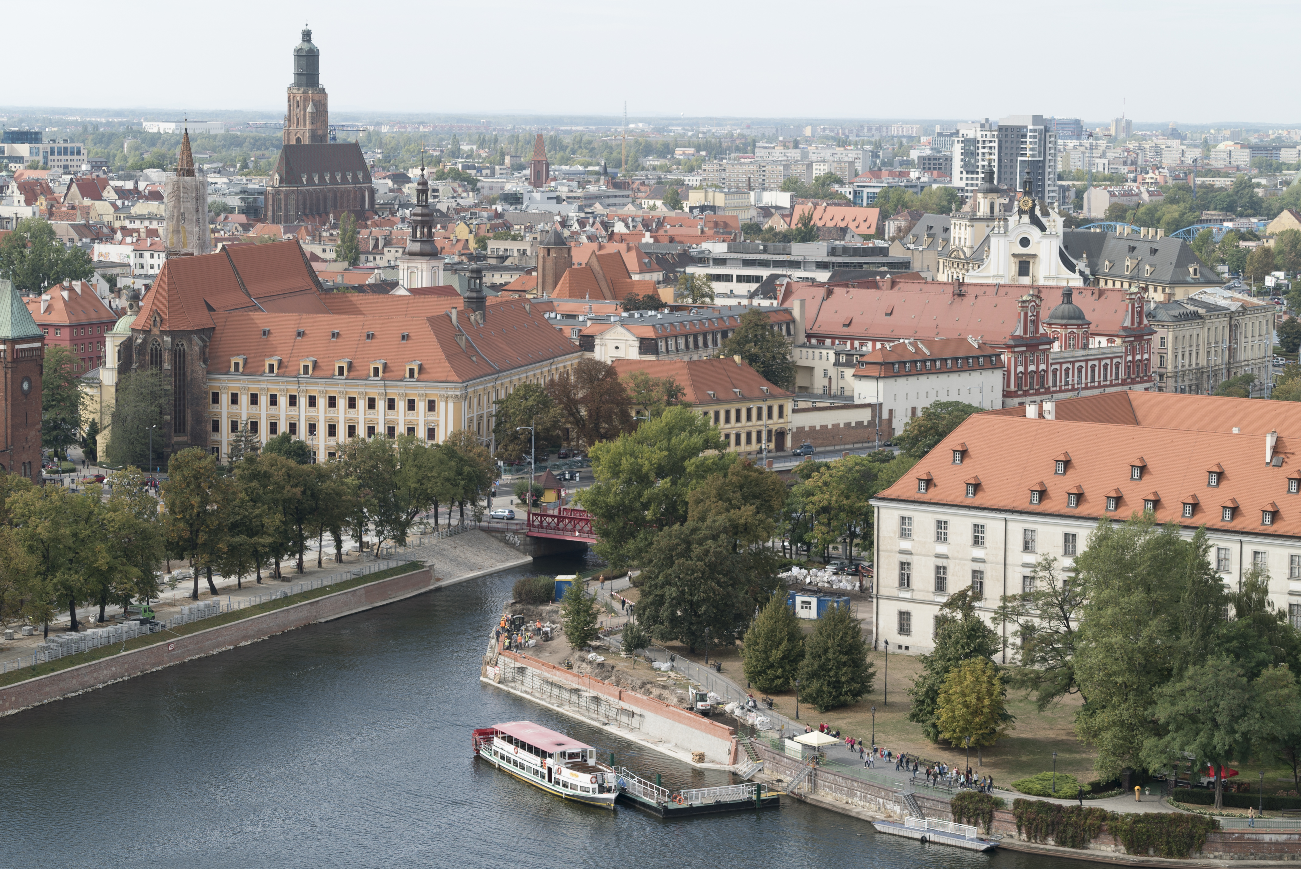 Blick über die Altstadt von Breslau / Wroclaw, 22.9.2015, Foto: Robert B. Fishman